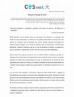 Research paper thumbnail of Discurso "Corridas de toros"