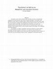 Research paper thumbnail of The Effect of Myth on Primitive and Ancient Justice