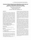 Research paper thumbnail of Common criteria requirements modeling and its uses for quality of information assurance (QoIA)