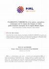 Research paper thumbnail of CLARIANUS, VIRIORUM et les autres : premières remarques sur le corpus des briques et tuiles gallo-romaines marquées de la région Rhône-Alpes