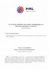 Research paper thumbnail of La sécurité juridique des projets pédagogiques en éducation physique et sportive