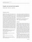 Research paper thumbnail of Empathy and contextual social cognition