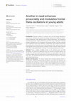 Research paper thumbnail of Another in need enhances prosociality and modulates frontal theta oscillations in young adults