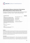 Research paper thumbnail of Light extraction efficiency enhancement of flip-chip blue light-emitting diodes by anodic aluminum oxide