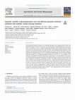 Research paper thumbnail of Spatially variable evapotranspiration over salt affected pistachio orchards analyzed with satellite remote sensing estimates