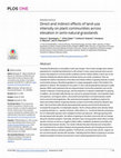 Research paper thumbnail of Direct and indirect effects of land-use intensity on plant communities across elevation in semi-natural grasslands