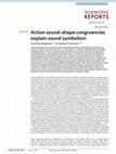 Research paper thumbnail of Action sound–shape congruencies explain sound symbolism