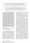 Research paper thumbnail of Analysis of public complaint reports during the COVID-19 pandemic: a case study of Jakarta’s citizen relations management