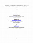 Research paper thumbnail of BIBLIOGRAPHIC CHARACTERISTICS OF SCIENTIFIC RESEARCH ARTICLES IN THE NIGERIAN INSTITUTE OF AGRICULTURAL ENGINEERING (NIAE) PROCEEDINGS 2000 – 2010