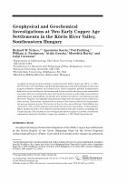 Research paper thumbnail of Yerkes, Richard, W., William A. Parkinson, Apostolos Sarris, Attila Gyucha, Meredith Hardy, and Luigi Catanoso 	2007	Geophysical and Geochemical Investigations at Two Early Copper Age Settlements in the Körös River Valley, Southeastern Hungary. Geoarchaeology 22(8):845-871.