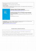 Research paper thumbnail of Competing Expectations: the Case of Hydrogen Storage Technologies