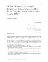 Research paper thumbnail of El arte plumario y sus múltiples dimensiones de significación. La Misa de San Gregorio, Virreinato de Nueva España, 1539