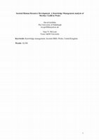 Research paper thumbnail of Societal Human Resource Development: A Knowledge Management analysis of Merthyr Tydfil in Wales