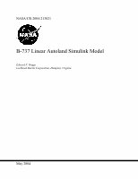 Research paper thumbnail of B-737 Linear Autoland Simulink Model