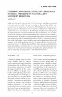 Research paper thumbnail of Othering, Power Relations, and Indigenous Tourism: Experiences in Australia’s Northern Territory