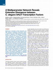 Research paper thumbnail of A multiparameter network reveals extensive divergence between C. elegans bHLH transcription factors