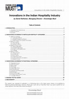 Research paper thumbnail of Innovations in the Indian Hospitality Industry