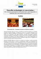 Research paper thumbnail of Vers la démocratie électronique ? Réflexions sur l'usage des technologies en matière de participation à la vie démocratique