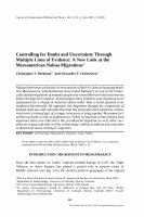 Research paper thumbnail of Controlling for Doubt and Uncertainty Through Multiple Lines of Evidence: A New Look at the Mesoamerican Nahua Migrations