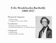 Research paper thumbnail of Felix Mendelssohn, the Bach revival, and _St. Paul_.