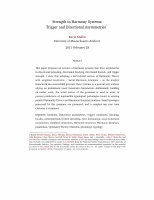 Research paper thumbnail of Strength in Harmony Systems: Trigger and Directional Asymmetries