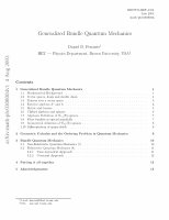 Research paper thumbnail of Generalized Bundle Quantum Mechanics