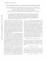 Research paper thumbnail of Camassa-Holm equations as a closure model for turbulent channel and pipe flow