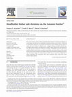 Research paper thumbnail of Smallholder timber sale decisions on the Amazon frontier