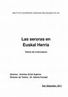 Research paper thumbnail of Las seroras en Euskal Herria