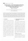 Research paper thumbnail of Psykinematix: A new psychophysical tool for investigating visual impairment due to neural dysfunctions