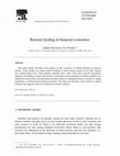 Research paper thumbnail of Rational herding in financial economics