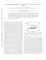 Research paper thumbnail of Current-driven magnetization reversal and spin-wave excitations in Co/Cu/Co pillars