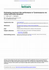 Research paper thumbnail of Estimating maximum bite performance in Tyrannosaurus rex using multi-body dynamics