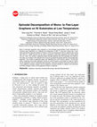 Research paper thumbnail of Spinodal Decomposition of Mono-to Few-Layer Graphene on Ni Substrates at Low Temperature