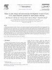 Research paper thumbnail of Study of color change and microstructure development of Al 2O 3–Cr 2O 3/Cr 3C 2 nanocomposites prepared by spark plasma sintering