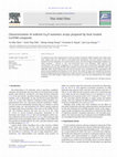 Research paper thumbnail of Characterization of ordered Cu2O nanowire arrays prepared by heat treated Cu/PAM composite