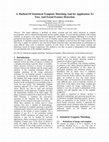 Research paper thumbnail of A Method Of Statistical Template Matching And Its Application To Face And Facial Feature Detection