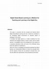 Research paper thumbnail of Digital Game-based Learning