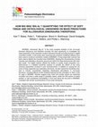 Research paper thumbnail of HOW BIG WAS ‘BIG AL’? QUANTIFYING THE EFFECT OF SOFT TISSUE AND OSTEOLOGICAL UNKNOWNS ON MASS PREDICTIONS FOR ALLOSAURUS (DINOSAURIA:THEROPODA)