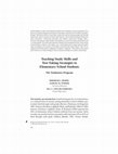 Research paper thumbnail of Teaching study skills and test-taking strategies to elementary school students