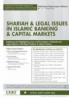 Research paper thumbnail of SHARIAH & LEGAL ISSUES IN ISLAMIC BANKING & CAPITAL MARKETS