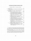 Research paper thumbnail of Alternative Dispute Resolution