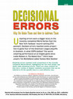 Research paper thumbnail of Decisional Errors – Why We Make Them and How to Address Them