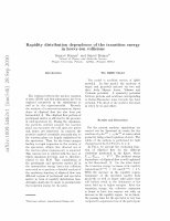 Research paper thumbnail of Rapidity distribution dependence of the transition energy in heavy-ion collisions