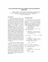 Research paper thumbnail of Study of gold induced heavy ion collisions using isospin dependent QMD model