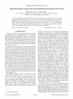 Research paper thumbnail of Experimental balance energies and isospin-dependent nucleon-nucleon cross-sections