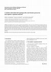 Research paper thumbnail of A model to determine hole spacing in the rock fracture process by non-explosive expansion material