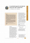 Research paper thumbnail of An experimental approach to determine the hole-pressure under expansion load