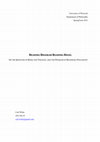 Research paper thumbnail of Reading Bhaskar Reading Hegel  – On the Question of Being and Thought and the Problem of Beginning Philosophy. (Student essay)