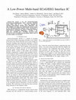 Research paper thumbnail of A lowpower multi-band ECoG/EEG interface IC